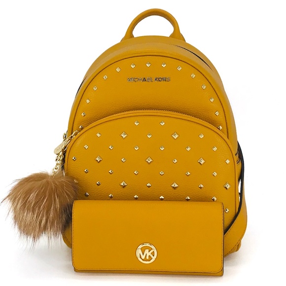 Michael Kors Handbags - 3PCS Michael Kors Abbey MD Backpack Wallet Charms